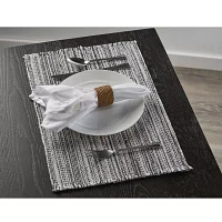 Lr Home Jade Striped 4 Pack Placemat