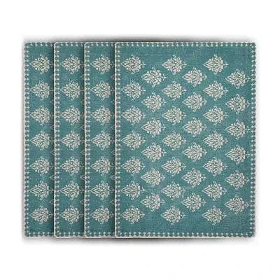 Lr Home Lyla Damask 4 Pack Placemat