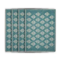 Lr Home Lyla Damask 4 Pack Placemat