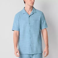 Frye and Co. Mens Regular Fit Short Sleeve Button-Down Shirt