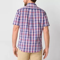 U.S. Polo Assn. Stretch Mens Classic Fit Short Sleeve Button-Down Shirt