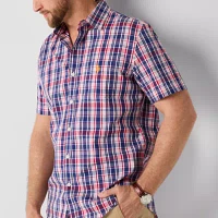 U.S. Polo Assn. Stretch Mens Classic Fit Short Sleeve Button-Down Shirt