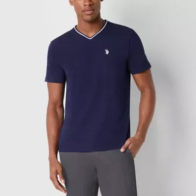 U.S. Polo Assn. Tipped Stretch Mens V Neck Short Sleeve T-Shirt