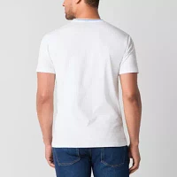 U.S. Polo Assn. Tipped Stretch Mens V Neck Short Sleeve T-Shirt