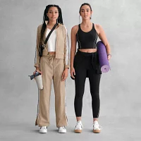 Xersion Womens Woven High Rise Straight Track Pant