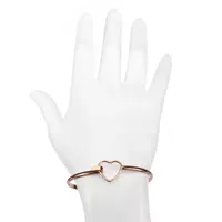 Bijoux Bar Delicates Heart Bangle Bracelet