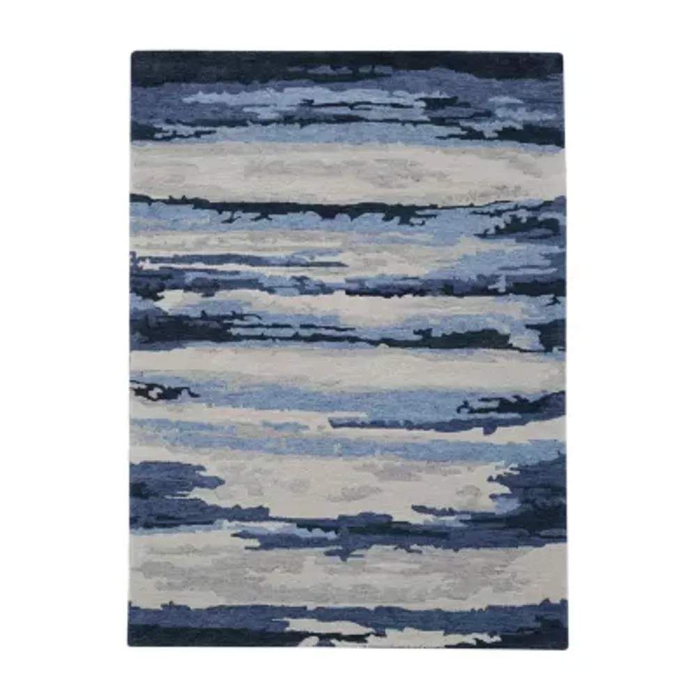 Amer Rugs Abriella Yuna Hand Tufted Rectangular & Floor Coverings Indoor Camouflage Accent