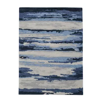 Amer Rugs Abriella Yuna Camouflage Hand Tufted Indoor Rectangular Accent Rug