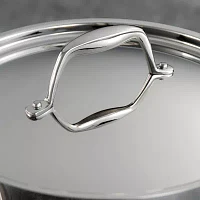 Tramontina Gourmet 8-qt. Tri-Ply Clad 18/10 Stainless Steel Induction-Ready Stock Pot with Lid