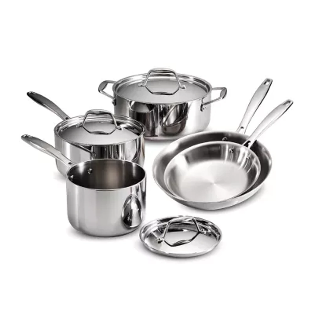 Tramontina Gourmet Tri-Ply Clad 18/10 Stainless Steel -pc. Induction-Ready Cookware Set