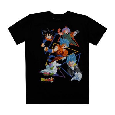Little & Big Boys Crew Neck Short Sleeve Dragon Ball Z Graphic T-Shirt