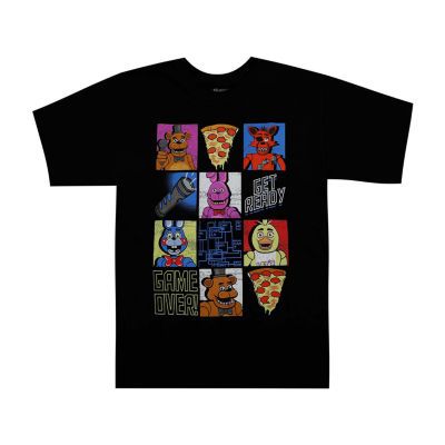 Little & Big Boys Crew Neck Short Sleeve Five Nights at Freddys Graphic T-Shirt