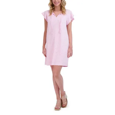 Stella Parker Short Sleeve A-Line Dress