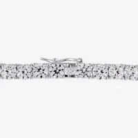 Lab Created White Sapphire Sterling Silver 7.25 Inch Tennis Bracelet