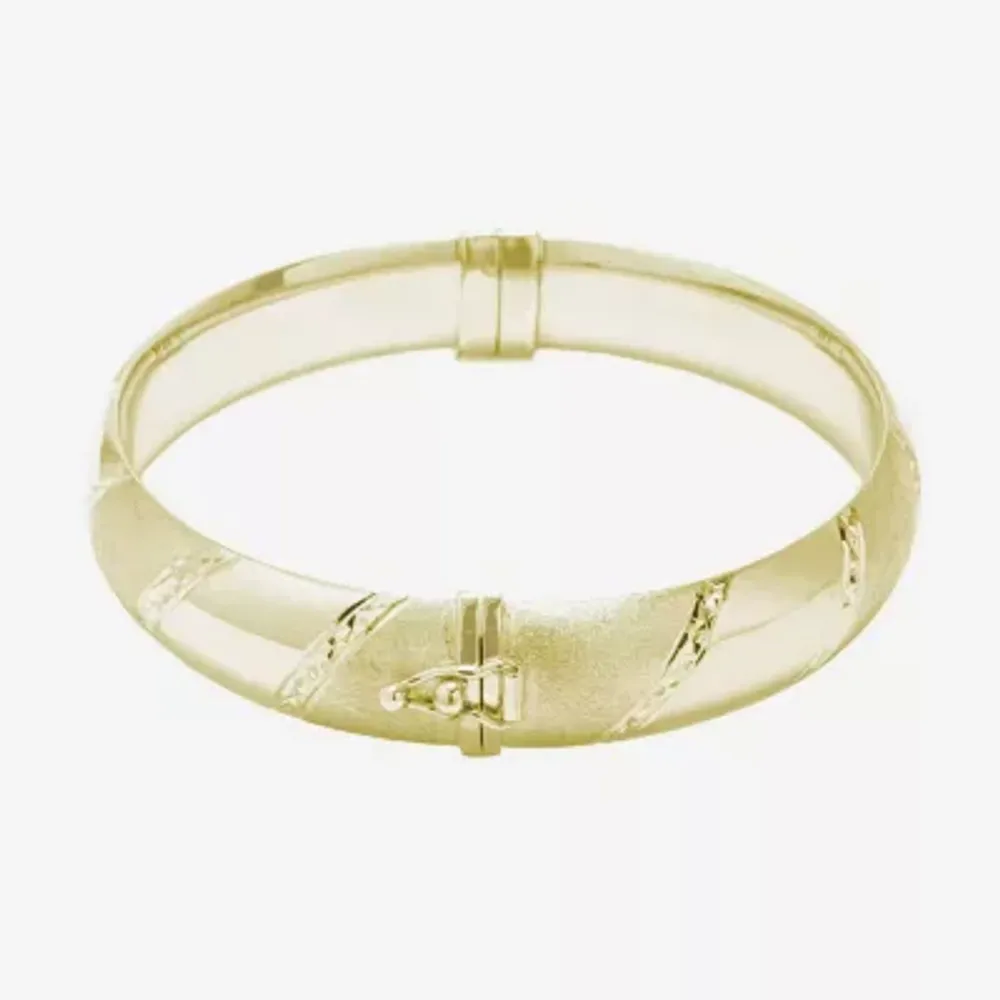 14K Gold Over Silver Bangle Bracelet