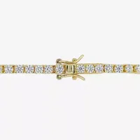 5 CT. T.W. Lab Created White Moissanite 18K Gold Over Silver Tennis Bracelet