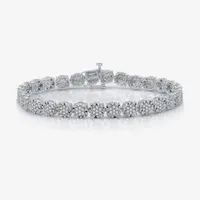 CT.T.W. Natural Diamond Sterling SIlver Tennis Bracelet