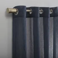No 918 Erica Grommet Top Sheer Single Curtain Panel