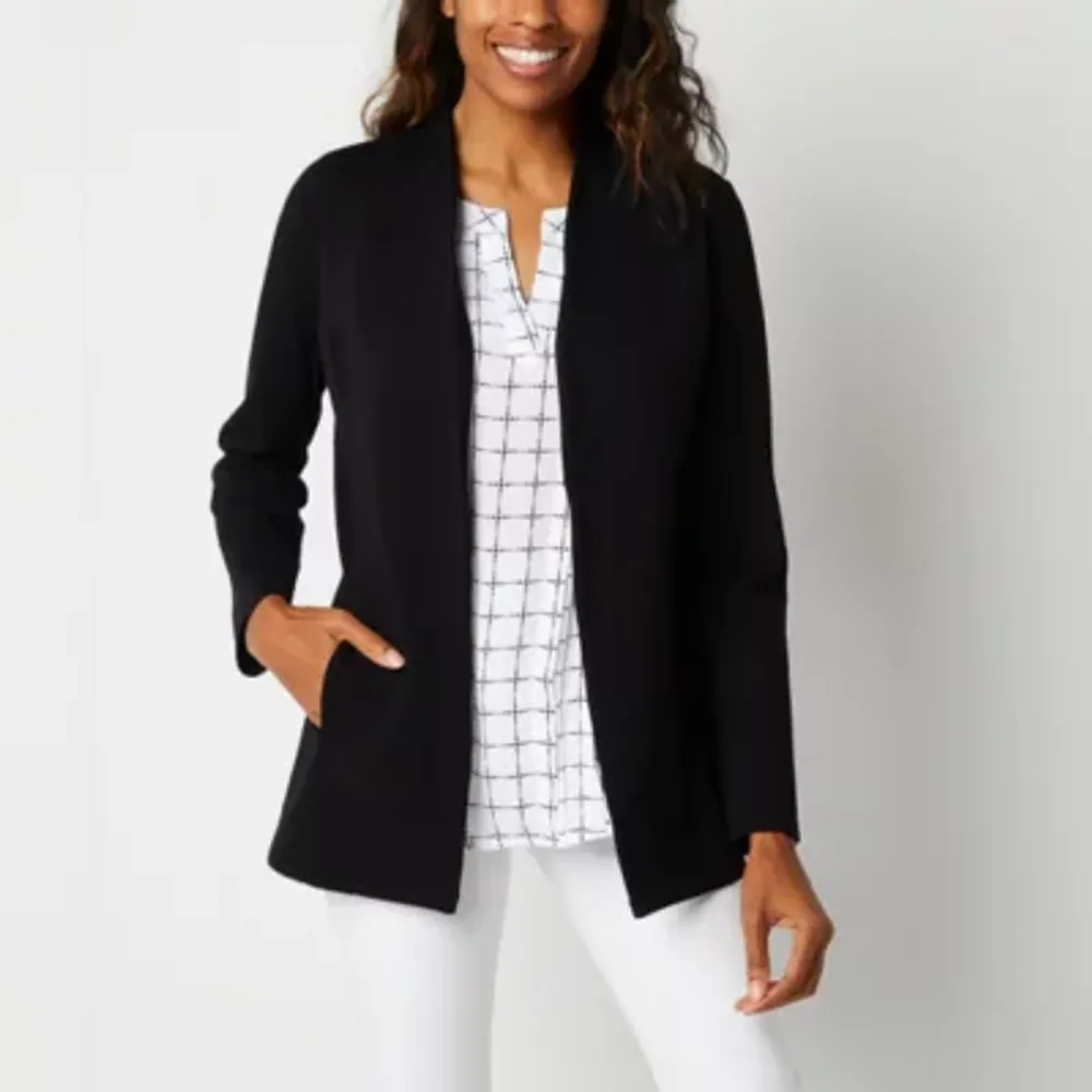 Liz Claiborne Womens Long Sleeve Open Front Cardigan | Plaza Las Americas