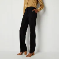 Worthington Womens Curvy Modern Straight Trouser
