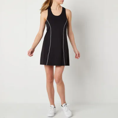 Xersion Sleeveless Built Bra Midi Tennis Dress