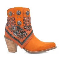 Dingo Womens Bandida Block Heel Cowboy Boots