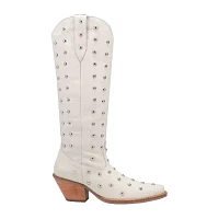 Dingo Womens Broadway Bunny Stacked Heel Cowboy Boots