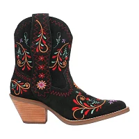 Dingo Womens Sugar Bugie Stacked Heel Cowboy Boots