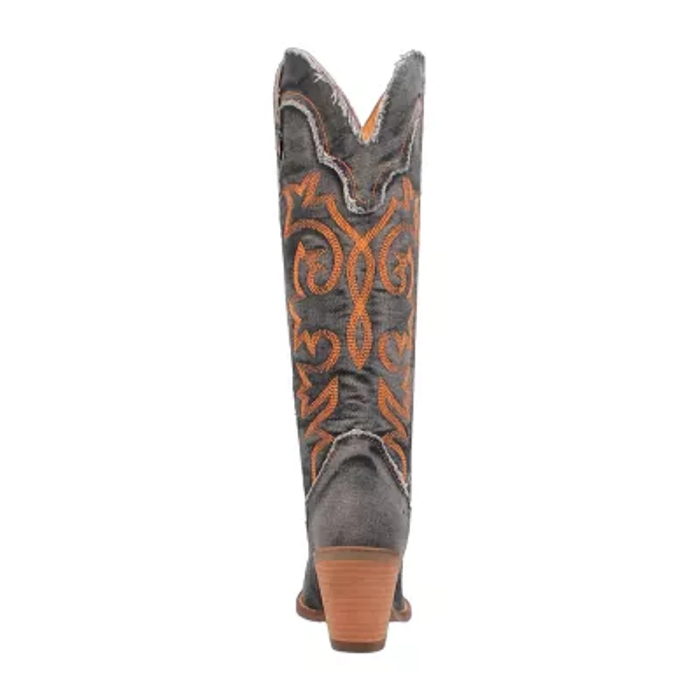 Dingo Womens Texas Tornado Stacked Heel Cowboy Boots