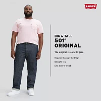 Levi's Big and Tall Mens 501 Regular Fit Jean