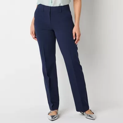 Worthington Womens Modern Straight Trouser