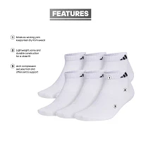 adidas Superlite 6 Pair Low Cut Socks Mens