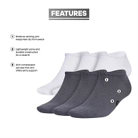 adidas Superlite 6 Pair No Show Socks Mens