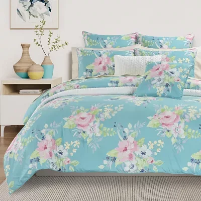 Queen Street Edessa Floral Midweight Comforter Set