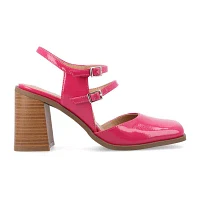 Journee Collection Womens Caisey Stacked Heel Pumps