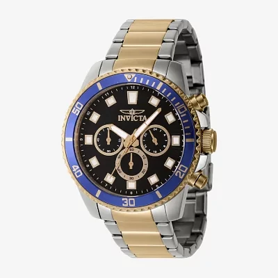 Invicta Mens Gold Tone Stainless Steel Bracelet Watch