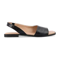 Journee Collection Womens Brinsley Slingback Strap Flat Sandals
