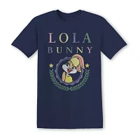 Juniors Womens Crew Neck Short Sleeve Looney Tunes Graphic T-Shirt