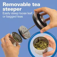 Hamilton Beach® Glass Electric Kettle With Tea Steeper