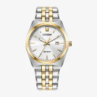 Citizen Corso Unisex Adult Two Tone Stainless Steel Bracelet Watch Bm7334-58b