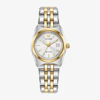 Citizen Corso Womens Two Tone Stainless Steel Bracelet Watch Ew2299-50a