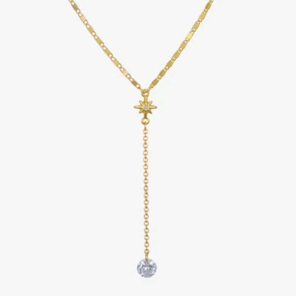 Bijoux Bar Delicates 16 Inch Link Star Y Necklace