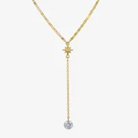 Bijoux Bar Delicates 16 Inch Link Star Y Necklace