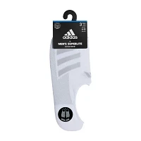 adidas 3 Pair No Show Socks Mens