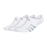 adidas 3 Pair No Show Socks Mens