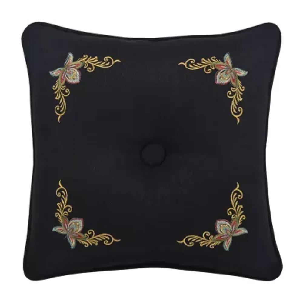 Five Queens Court Stefania Square Throw Pillow