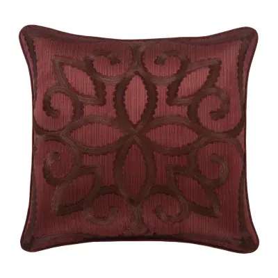 Five Queens Court Chianti Square Throw Pillow