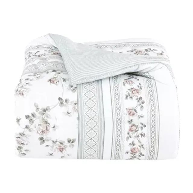 Royal Court Rialto Sage 4-pc. Floral Extra Weight Comforter Set