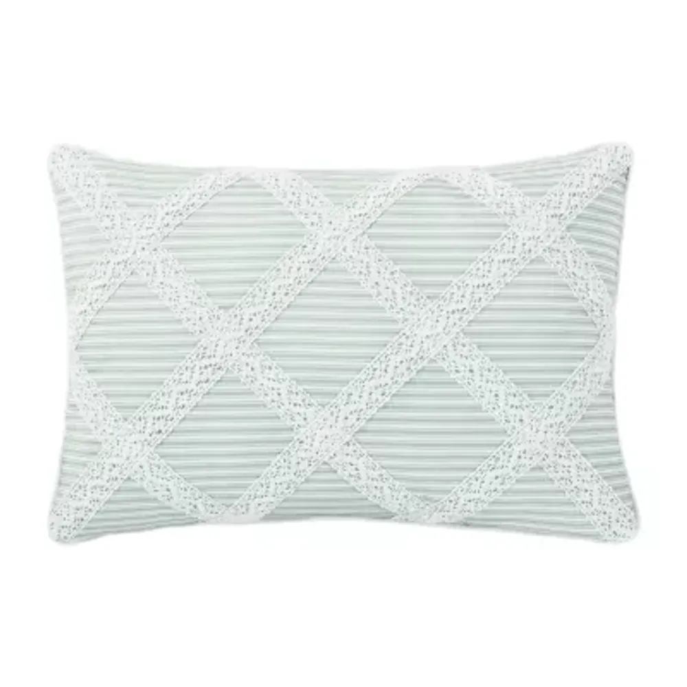 Royal Court Rialto Sage Rectangular Throw Pillow