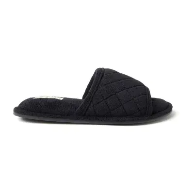 Dearfoams Beatrice Quilted Terry Womens Slip-On Slippers